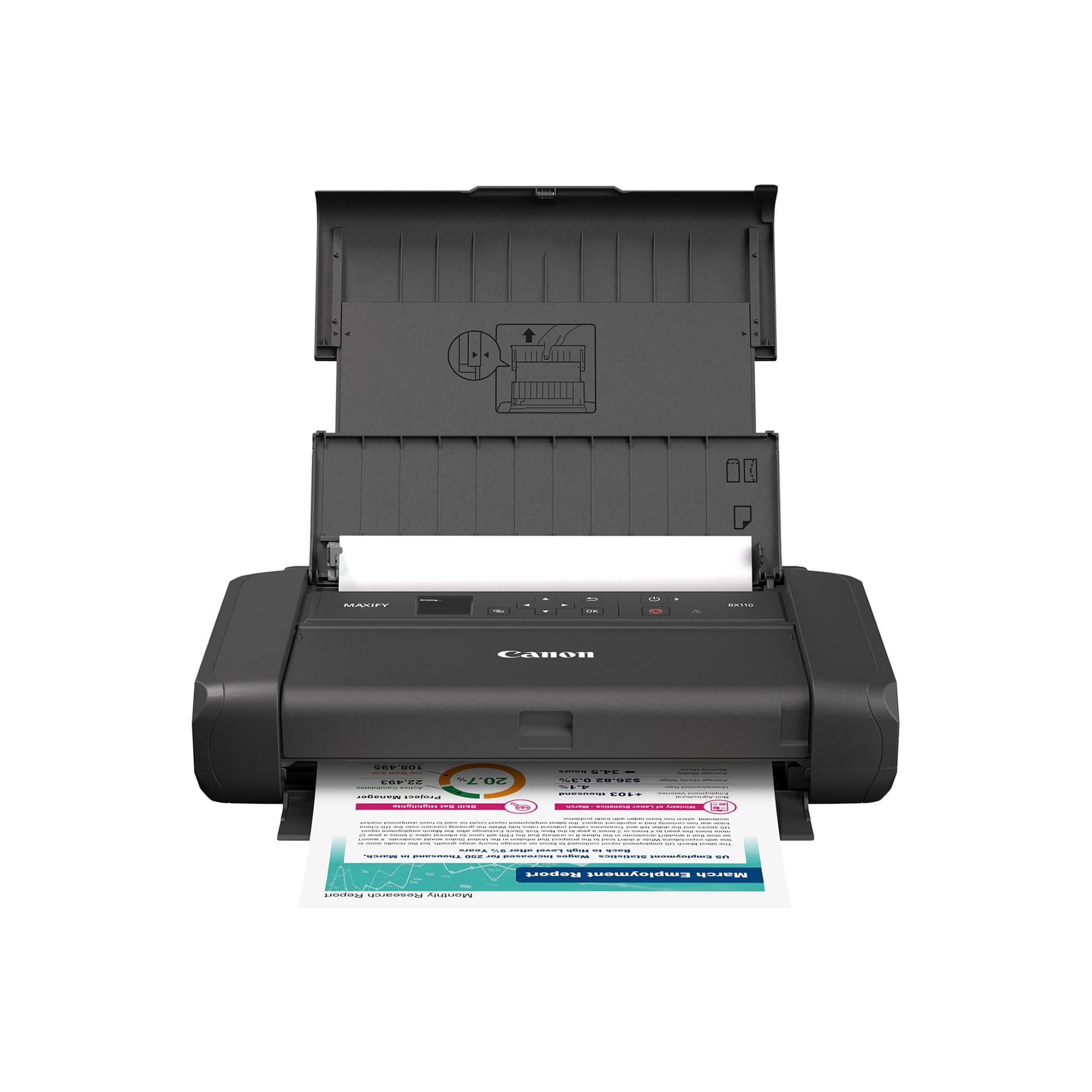 Refurbished Canon MAXIFY BX110 A4 Colour Inkjet Printer Up to 4800 x 1200 dpi Print - Black