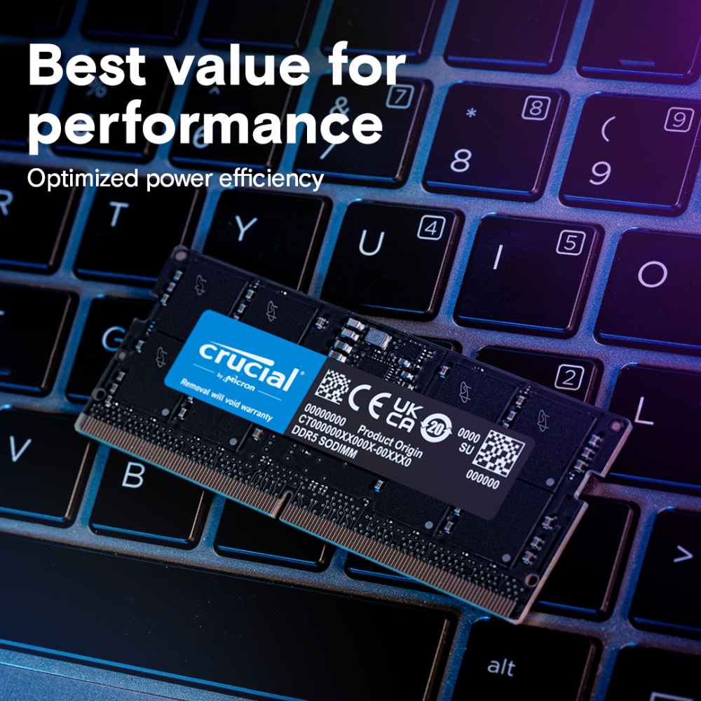 Crucial CT32G56C46S5 32GB DDR5 5600MHz Laptop RAM