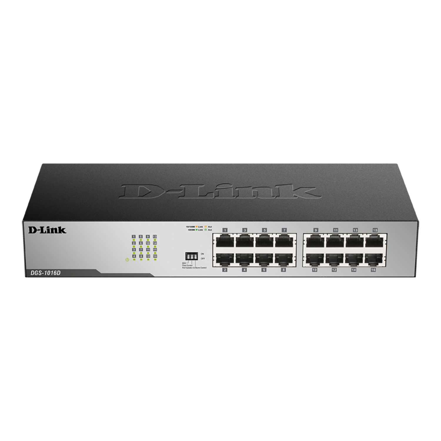 D-Link DGS Unmanaged Desktop Gigabit Network Switch - 16-Port