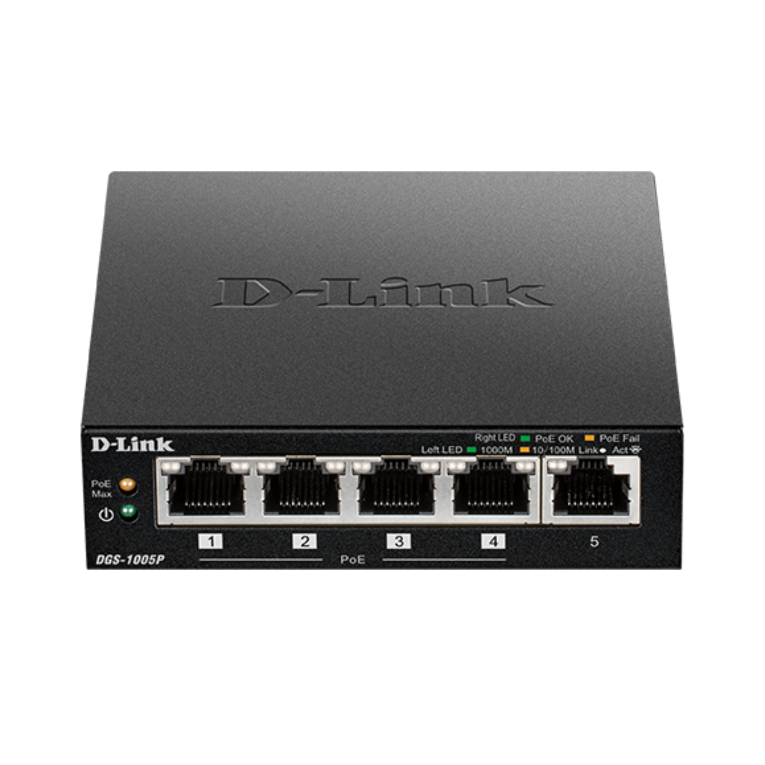 D-Link DGS Desktop Gigabit PoE Network Switch - 5-Port