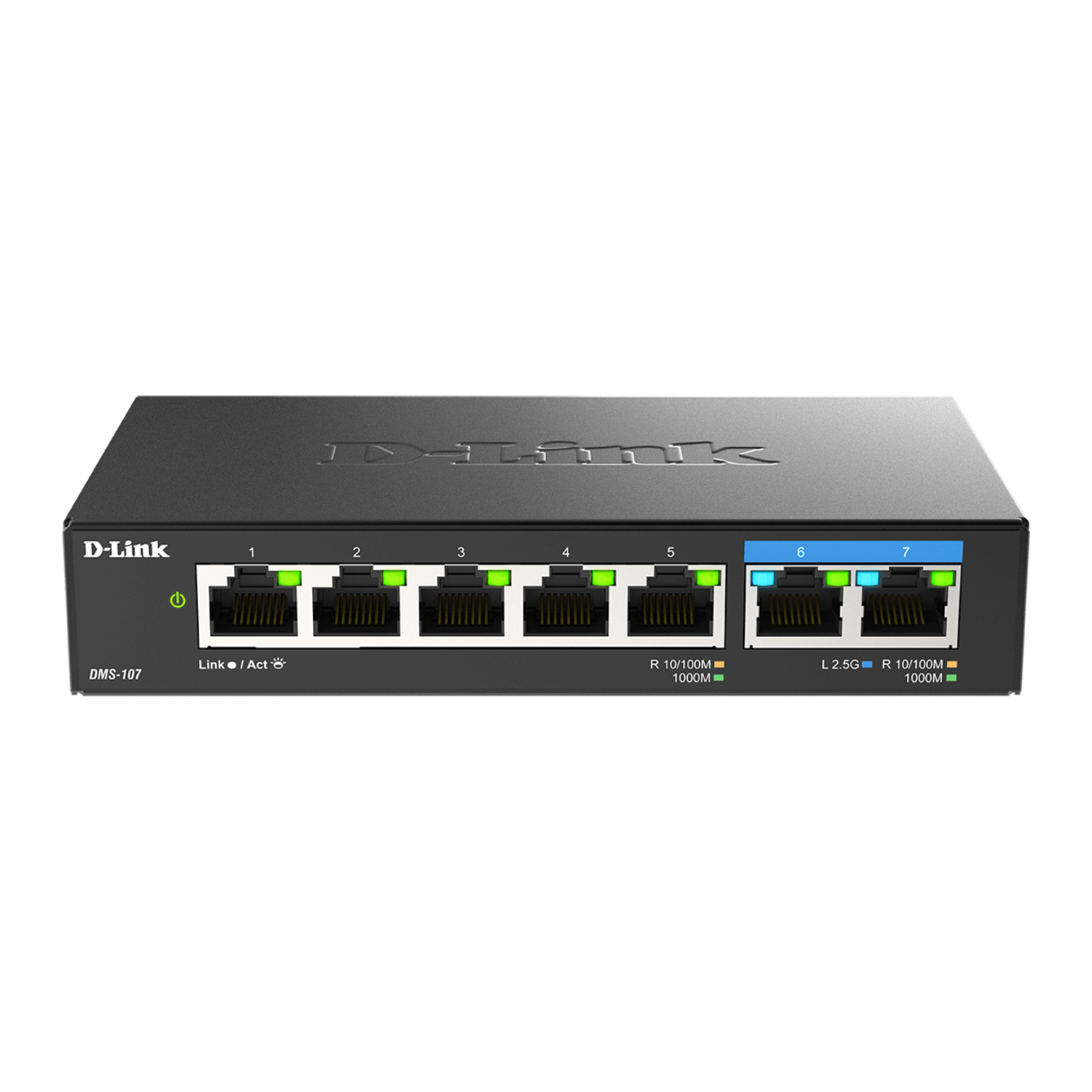 D-Link DMS Unmanaged Multi-Gigabit Ethernet Network Switch - 7-Port