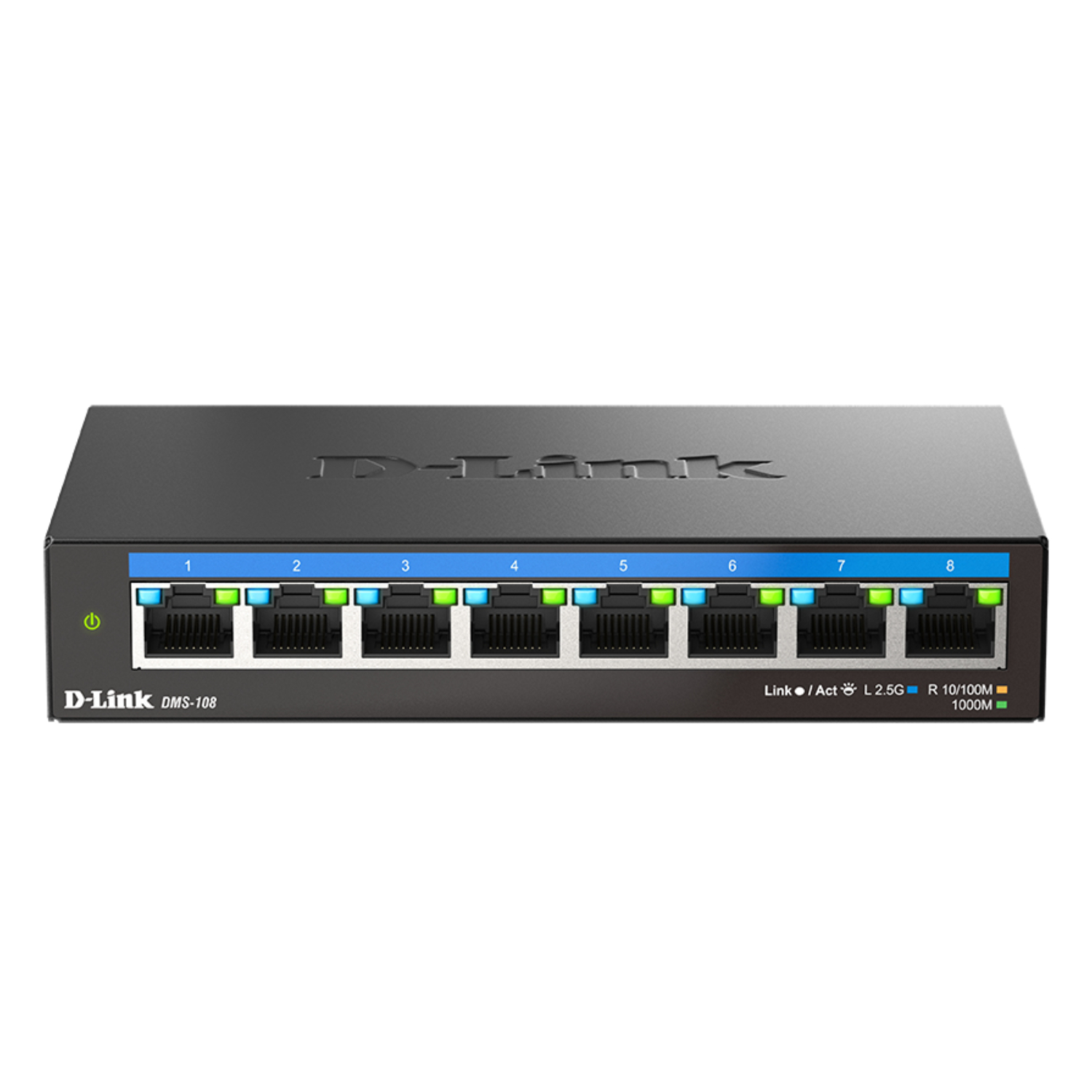 D-Link DMS Unmanaged Multi-Gigabit Ethernet Network Switch - 8-Por
