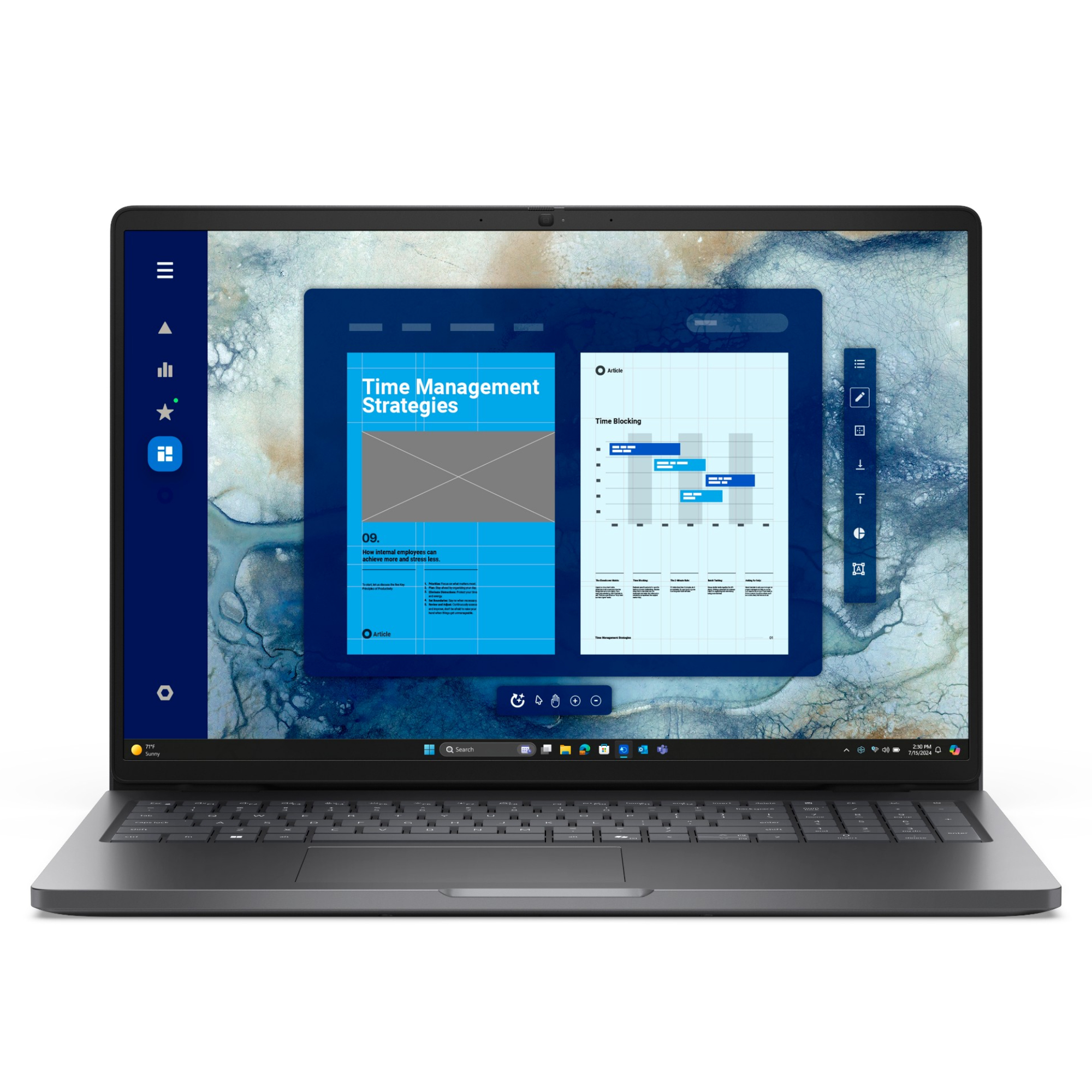 Dell Pro 16 PC16250 Intel Core Ultra 7 16GB RAM 512GB SSD 16" Windows 11 Pro Business Laptop