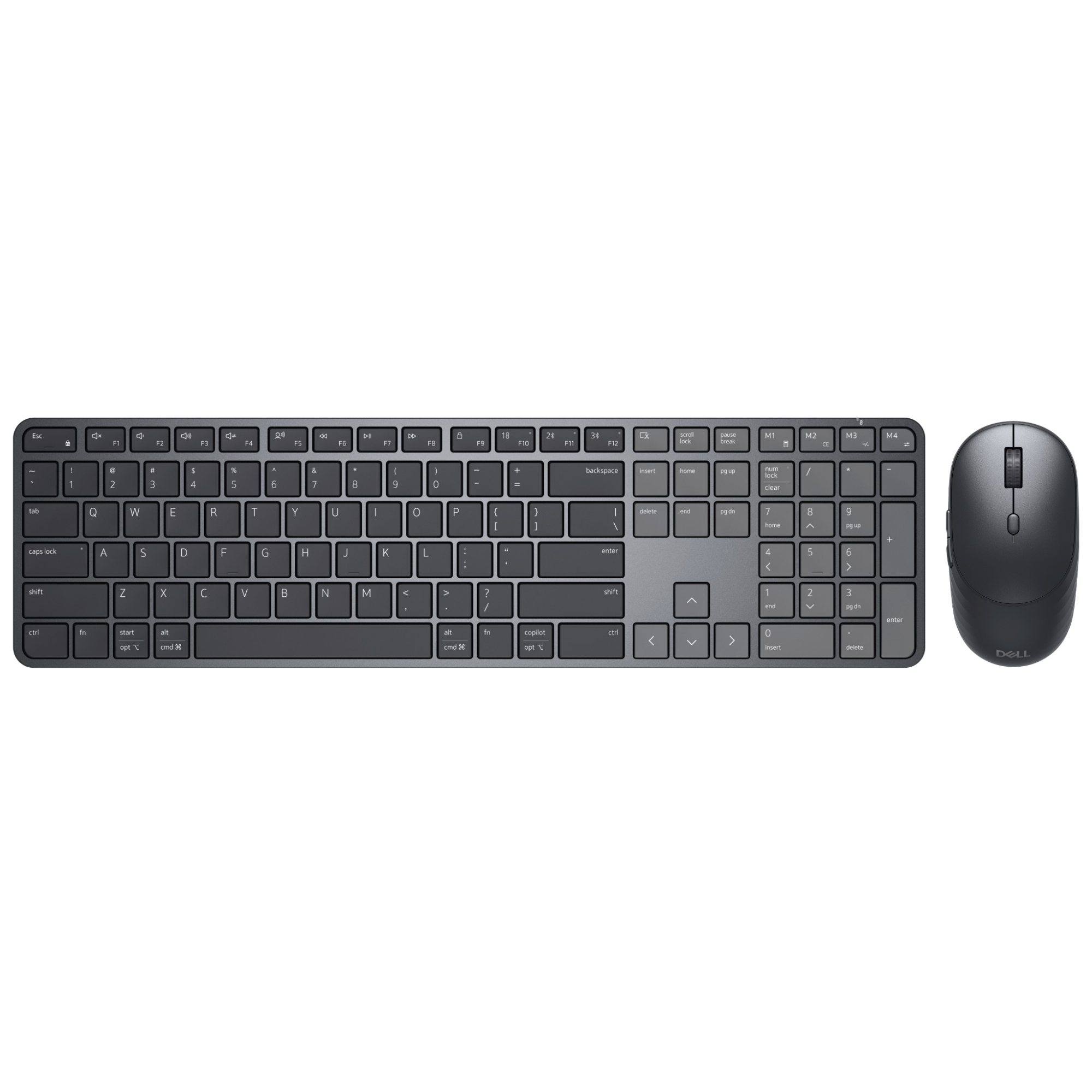 DELL Pro 7 Slim KM726 Wireless Keyboard and Mouse Combo - Black