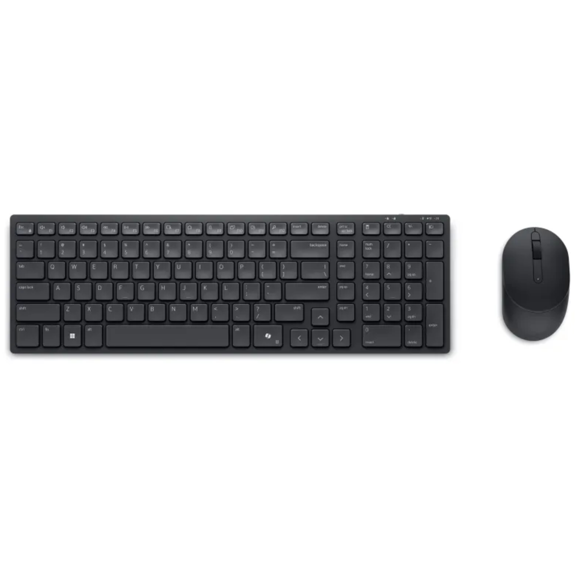 Dell Black Pro Km555 Compact Silent Keyboard And Mouse Combo