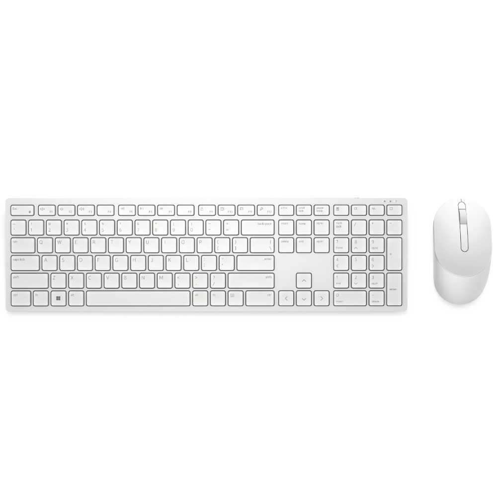 Dell White Pro Km5221w Wireless Keyboard And Mouse Combo