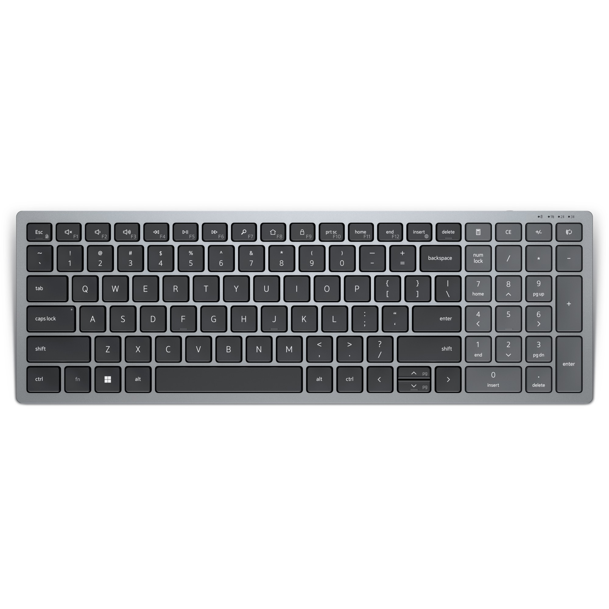 Dell Black Pro Plus Kb740 Full Size Multi-Device Wireless Keyboard