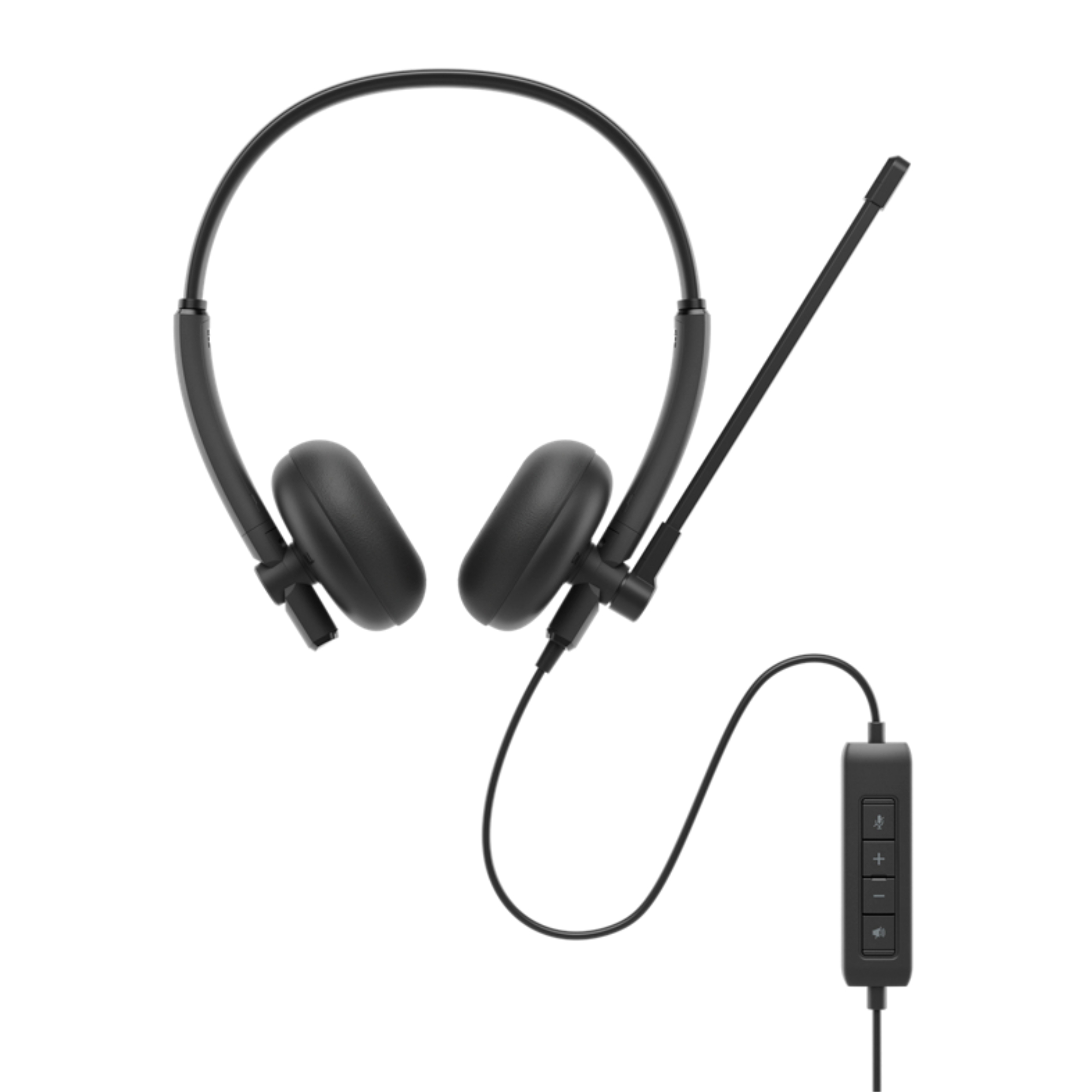 Dell WH125 Wired USB-A On-Ear Headset - Black