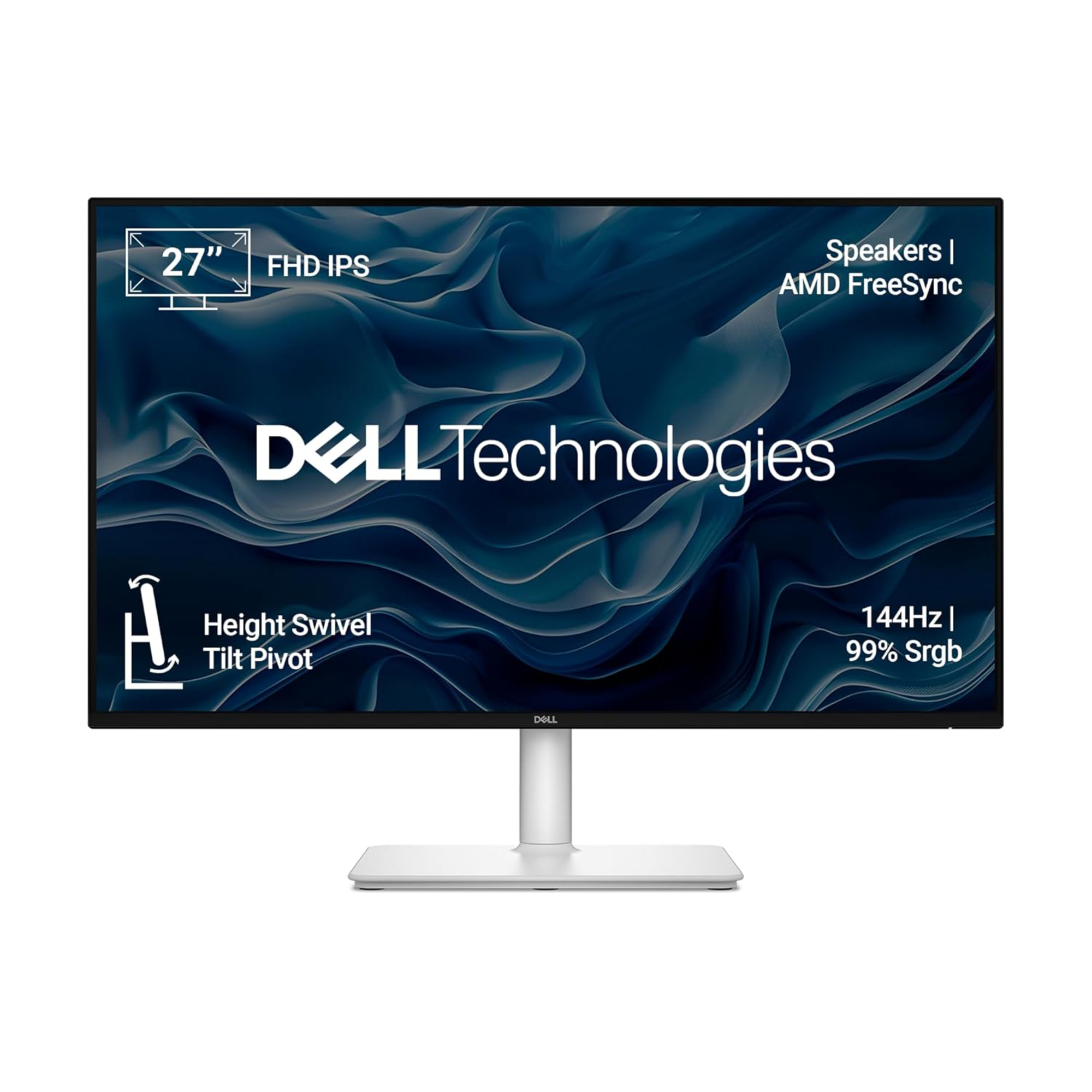 Refurbished Dell Plus S2725HSM 27" IPS Full HD 144Hz 1ms HDMI Monitor with Speakers