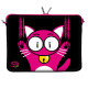 Kitty To Go Designer 17.3-inch Sleeve Case for Laptop Notebook Black / Pink 