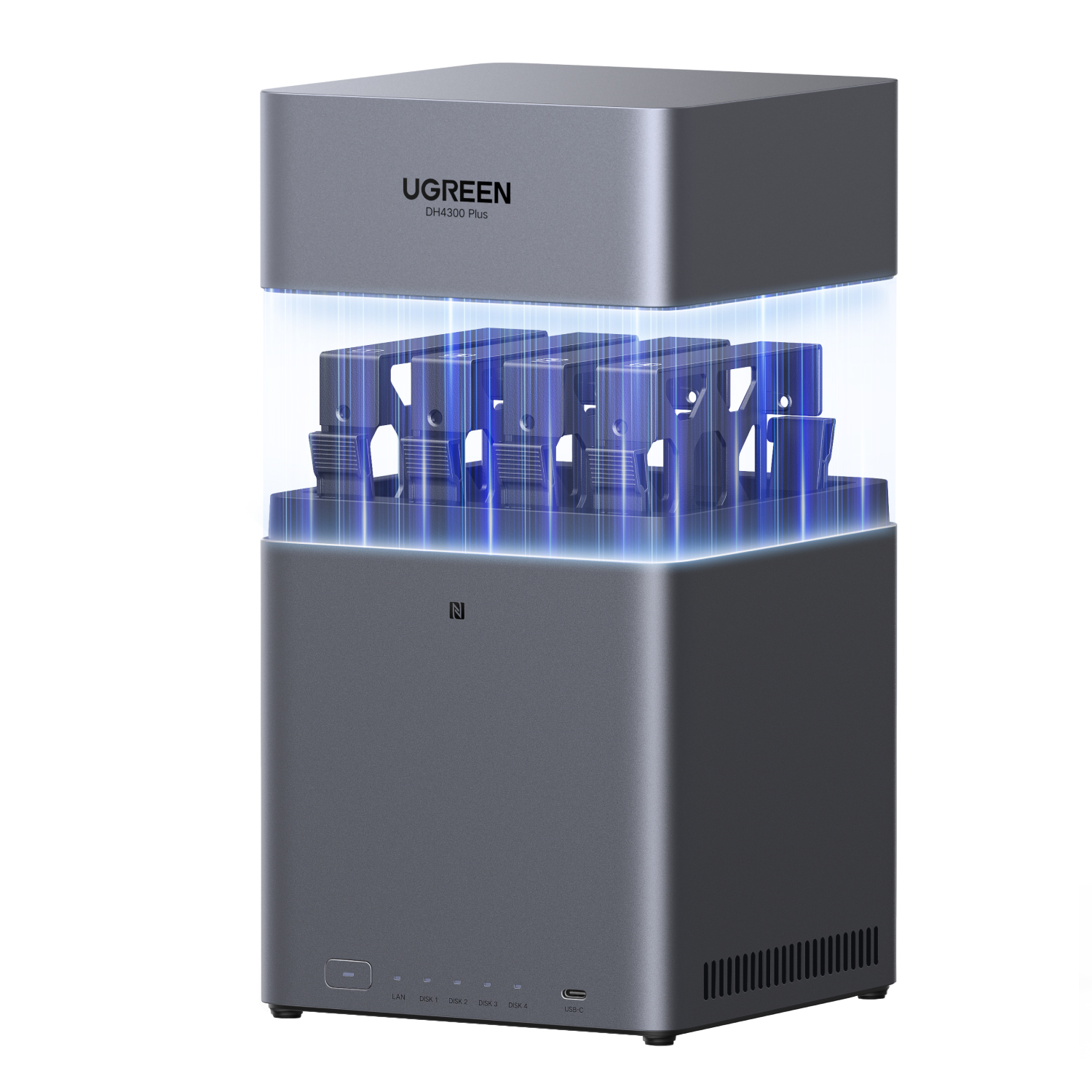 UGREEN NASync DH4300 Plus 4-Bay-NAS (Diskless) + HDMI Cable