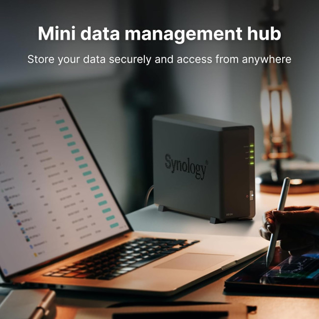 Synology DS124 1-Bay NAS Enclosure (1GB RAM)