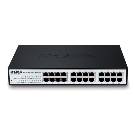 D-Link EasySmart Switch DGS-1100-24 Switch - 24 ports - Managed - Black