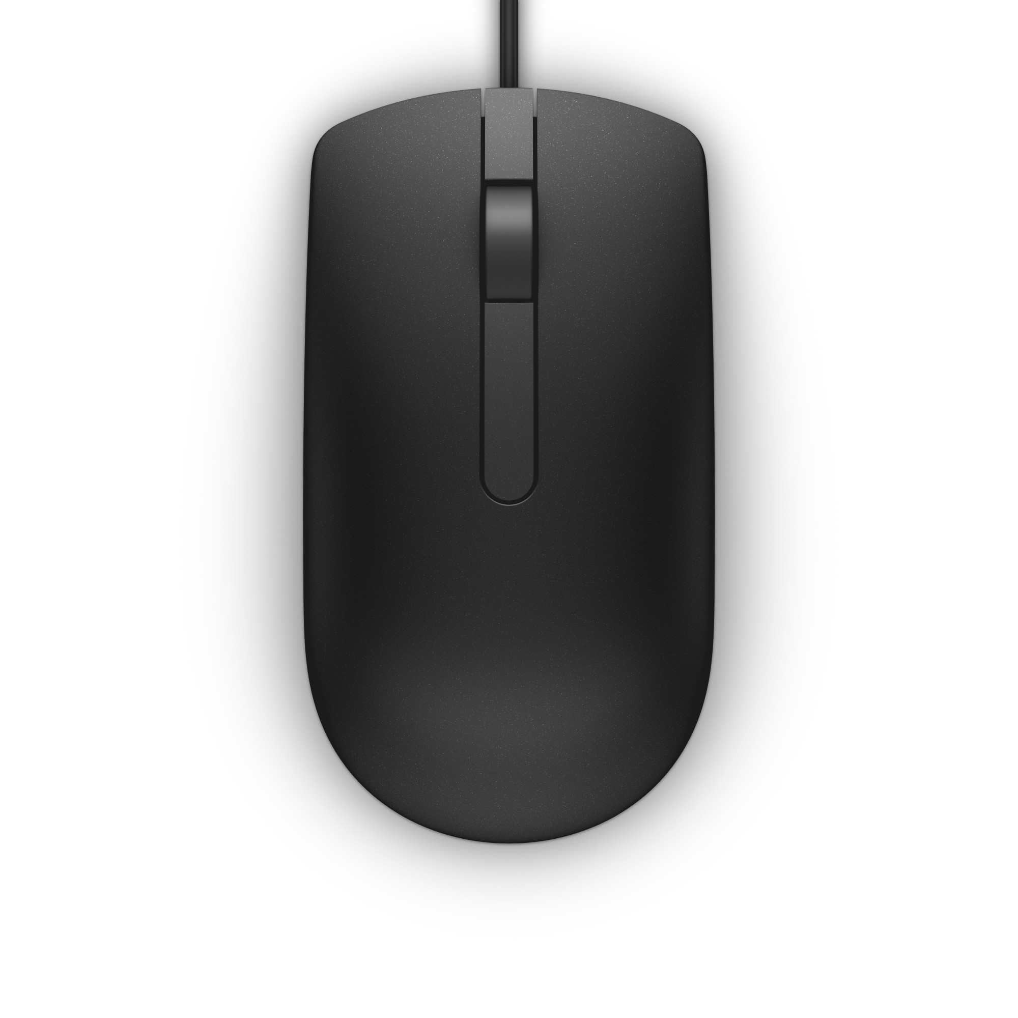 Dell Black Ms116 Office Right-Hand Ambidextrous Wired Optical 1000 Dpi Mouse