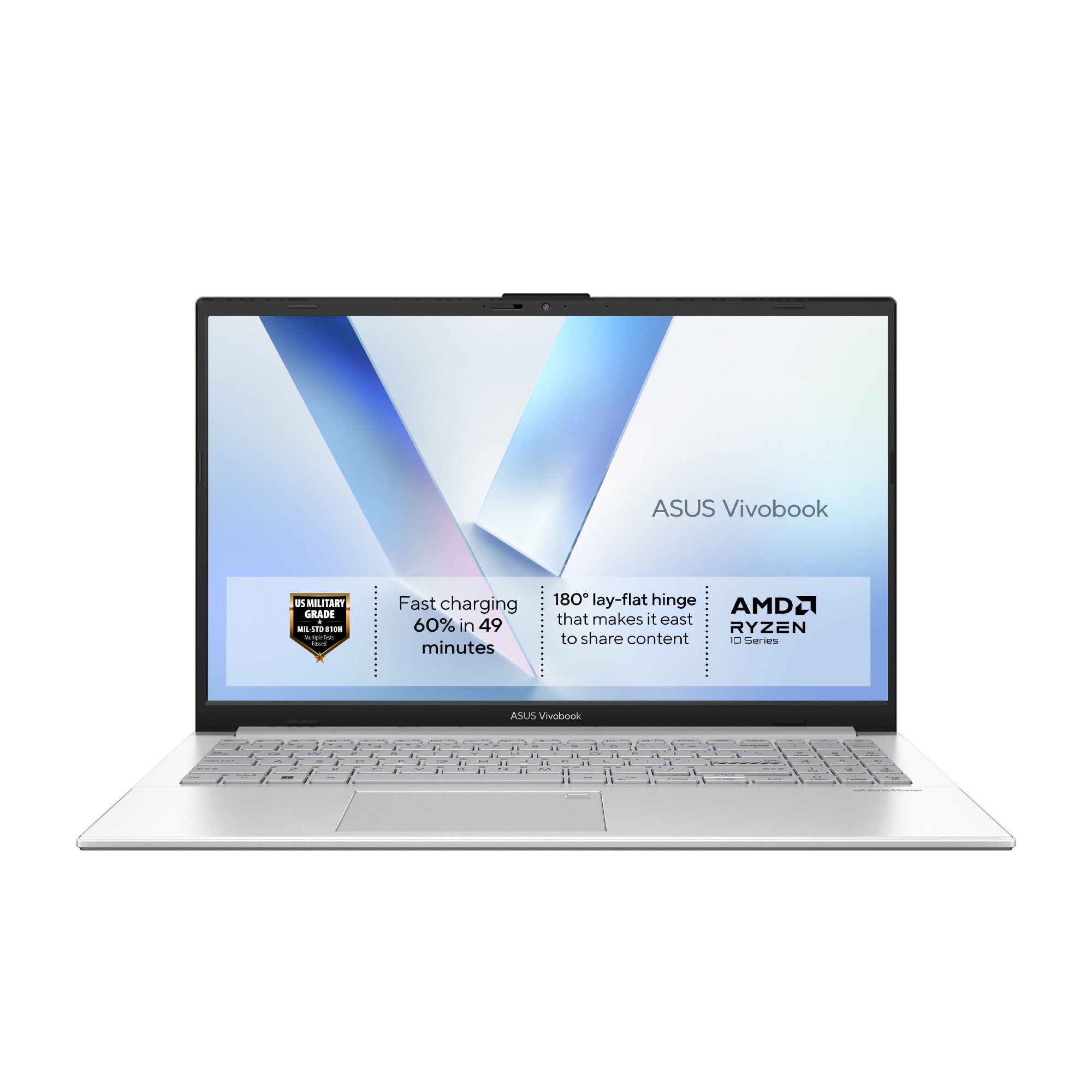 ASUS Vivobook Go 15 AMD Ryzen 5 40 8GB RAM 256GB SSD 15.6" Windows 11 Home Laptop -Silver