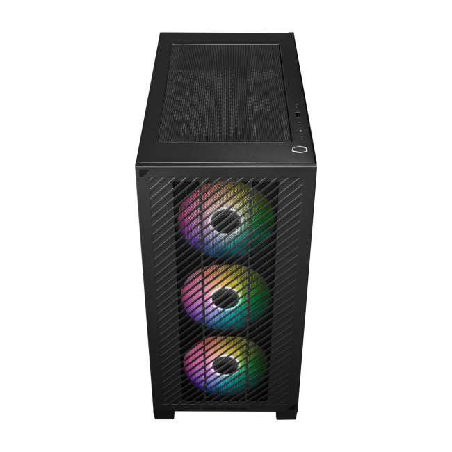 Cooler Master Elite 301 Tempered Glass Mini Tower PC Case - Black