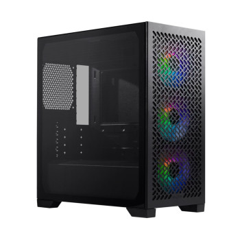 Cooler Master Elite 302 Tempered Glass Mini Tower PC Case - Black