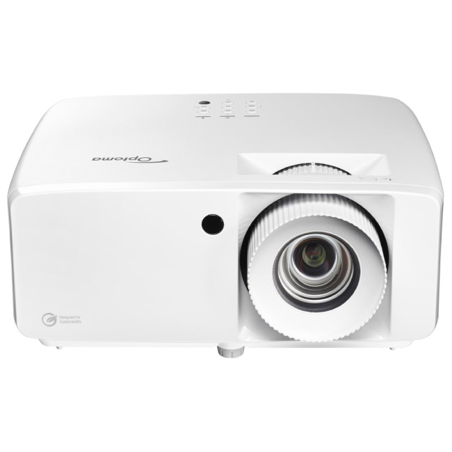 Optoma UHZ66 4K UHD Eco-friendly 4000 ANSI Lumens Laser Short throw Data DLP 3D Projector White