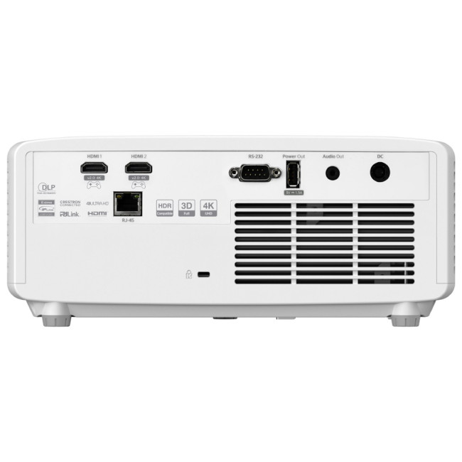 Optoma UHZ66 4K UHD Eco-friendly 4000 ANSI Lumens Laser Short throw Data DLP 3D Projector White