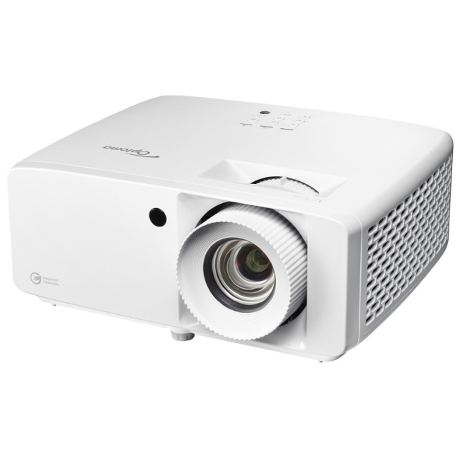 Optoma UHZ66 4K UHD Eco-friendly 4000 ANSI Lumens Laser Short throw Data DLP 3D Projector White