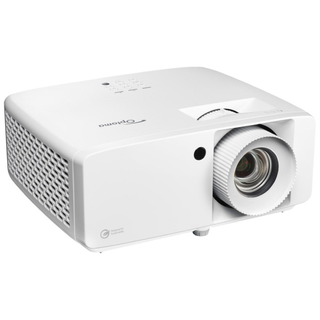Optoma UHZ66 4K UHD Eco-friendly 4000 ANSI Lumens Laser Short throw Data DLP 3D Projector White