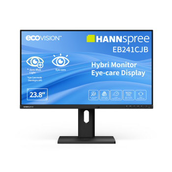 HANNspree EB241CJB 23.8" Full HD TN 75Hz USB-C Height Adjustable Monitor with Speakers