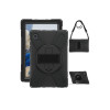 eSTUFF AUSTIN Defender Case with Hand Strap for Samsung Galaxy Tab A8 10.5 - Black