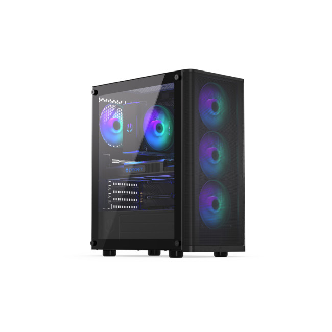 Refurbished Endorfy Ventum 200 ARGB ATX Full Tower Tempered Glass PC Case