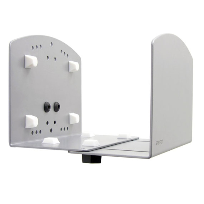 New Open Box Ergotron Vertical Universal CPU Holder Silver Computer Wall Mount
