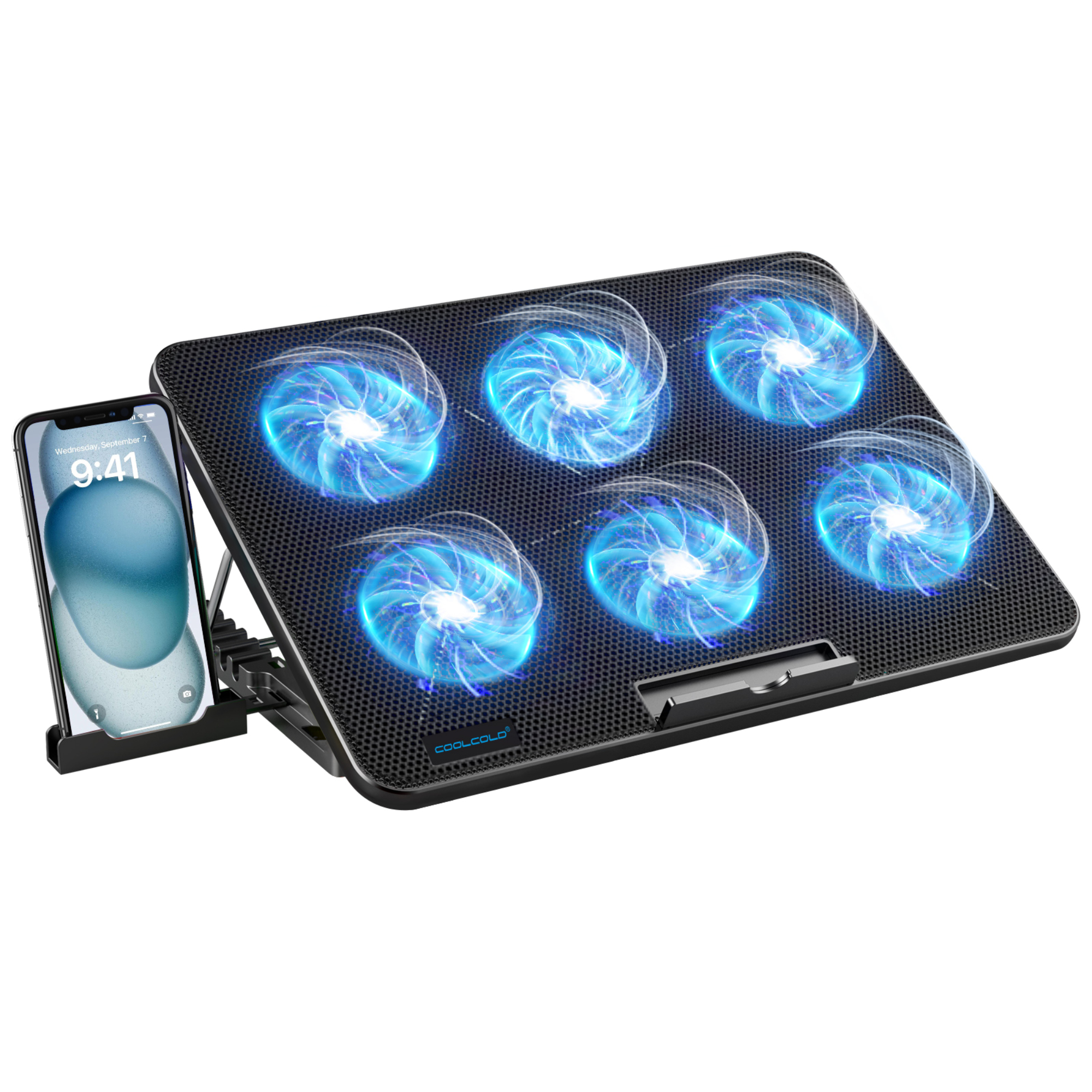 CUBE F5-1 6-Fans Cooling Pad For Up to 17" Laptops