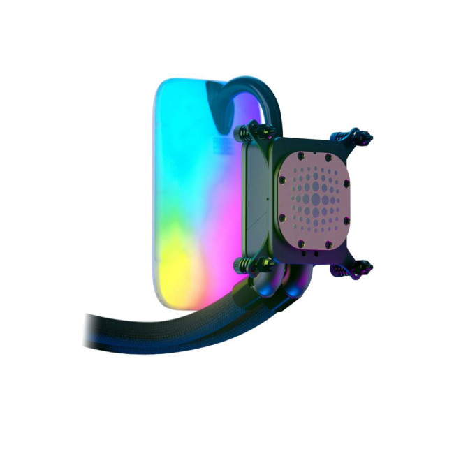 HYTE THICC Q60 240mm LCD AIO Intel/AMD CPU Liquid Cooler - White