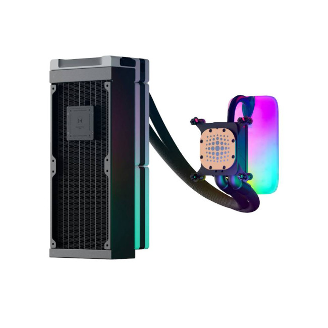 HYTE THICC Q60 240mm LCD AIO Intel/AMD CPU Liquid Cooler - White