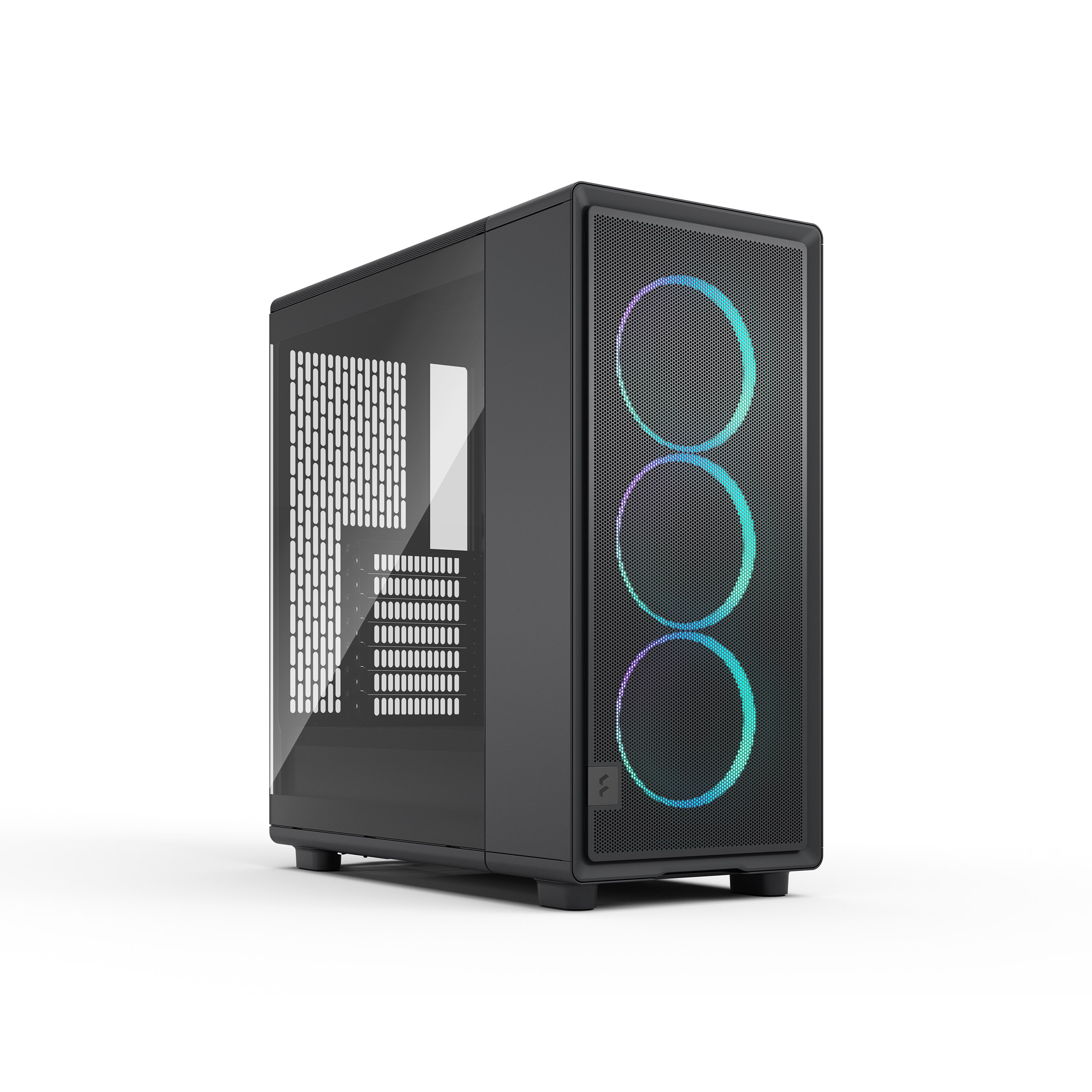 Fractal Design Epoch Mid-Tower ATX Gaming PC Case - Black TG RGB Light