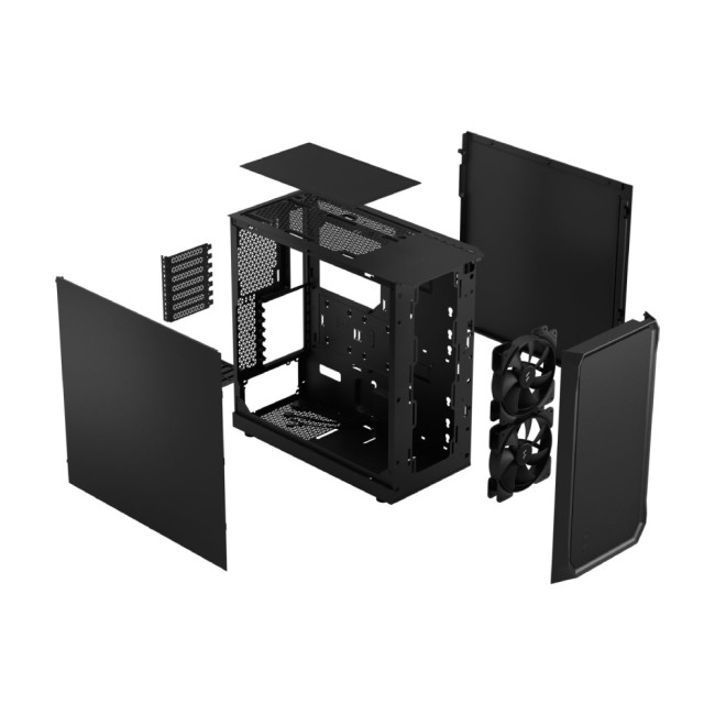Fractal Design Focus 2 ATX Mid Tower Steel Case - Black