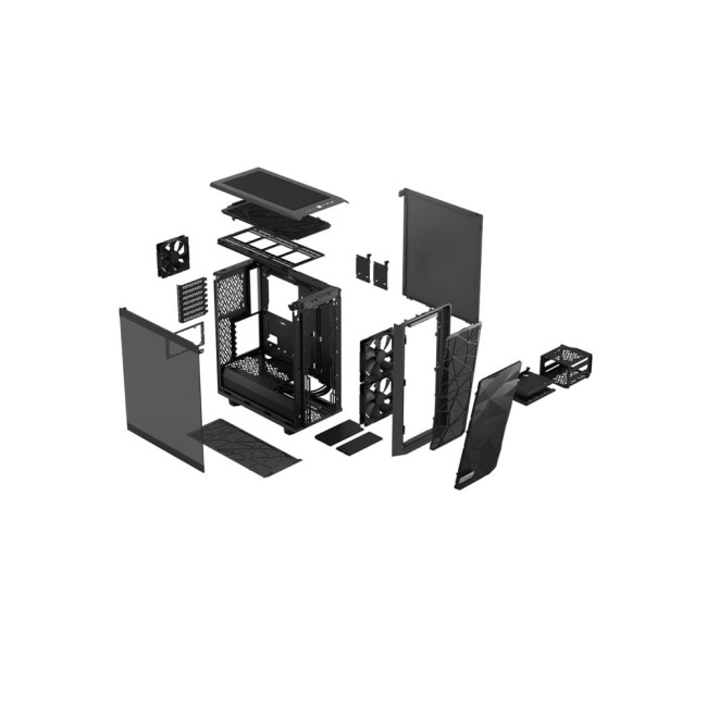 Fractal Design Meshify 2 XL Black EATX Full Tower Light Windowed Tempered Glass PC Case