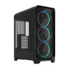 Fractal Design Meshify 3 Mid Tower Gaming PC Case - Black RGB TG Light Tint