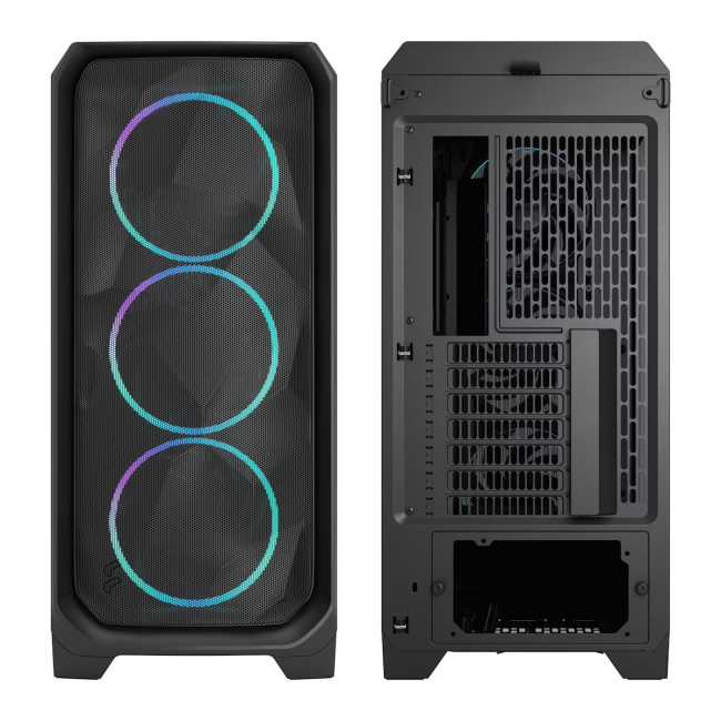 Fractal Design Meshify 3 Mid Tower Gaming PC Case - Black RGB TG Light Tint