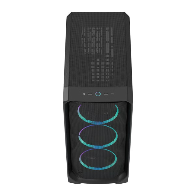 Fractal Design Meshify 3 Mid Tower Gaming PC Case - Black RGB TG Light Tint