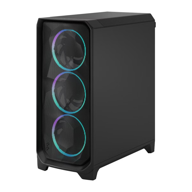 Fractal Design Meshify 3 Mid Tower Gaming PC Case - Black RGB TG Light Tint