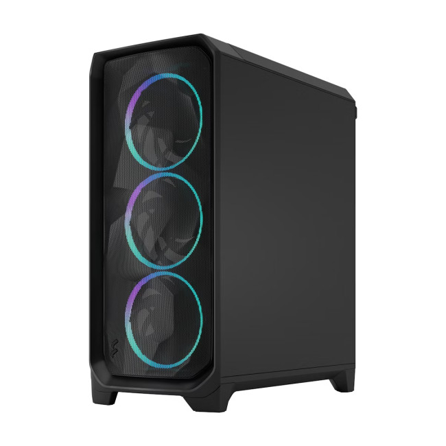 Fractal Design Meshify 3 Mid Tower Gaming PC Case - Black RGB TG Light Tint