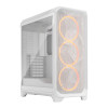 Fractal Design Meshify 3 Mid Tower Gaming PC Case - White RGB TG Light Tint