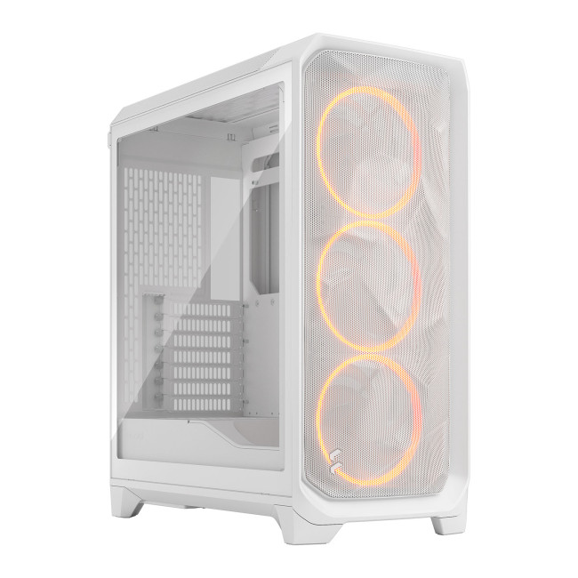 Fractal Design Meshify 3 Mid Tower Gaming PC Case - White RGB TG Light Tint