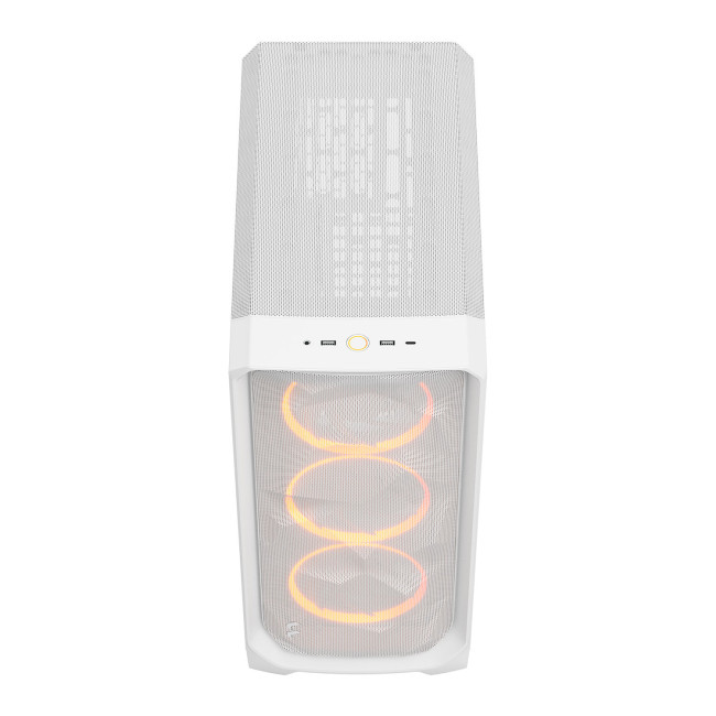 Fractal Design Meshify 3 Mid Tower Gaming PC Case - White RGB TG Light Tint