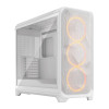 Fractal Design Meshify 3 XL Full Tower Gaming PC Case - White RGB TG Clear Tint