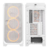 Fractal Design Meshify 3 XL Full Tower Gaming PC Case - White RGB TG Clear Tint