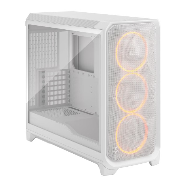 Fractal Design Meshify 3 XL Full Tower Gaming PC Case - White RGB TG Clear Tint