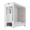 Fractal Design Meshify 3 XL Full Tower Gaming PC Case - White RGB TG Clear Tint
