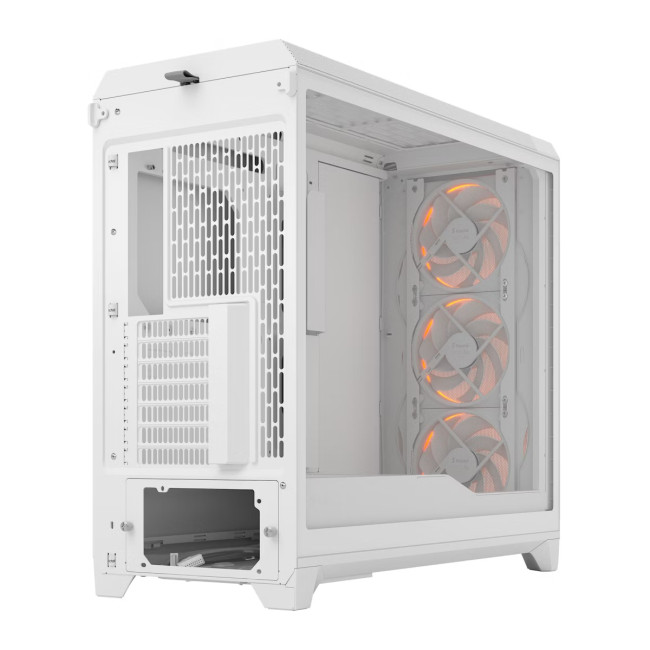 Fractal Design Meshify 3 XL Full Tower Gaming PC Case - White RGB TG Clear Tint