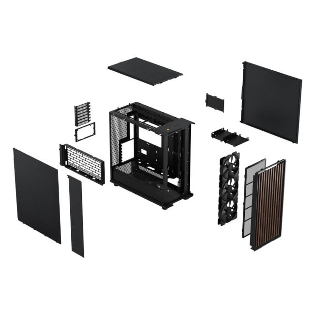 Fractal Design North XL Mesh Side Panel Mid Tower PC Case - Charcoal Black