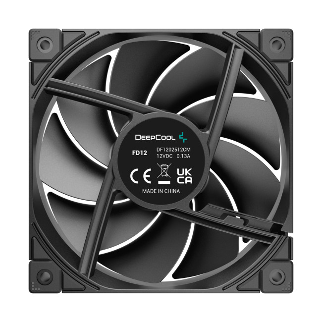 DeepCool FD12 120mm PWM PC Case Fan - Black 3 Pack
